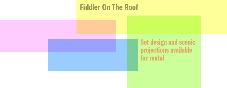 Fiddler On The Roof set design rental